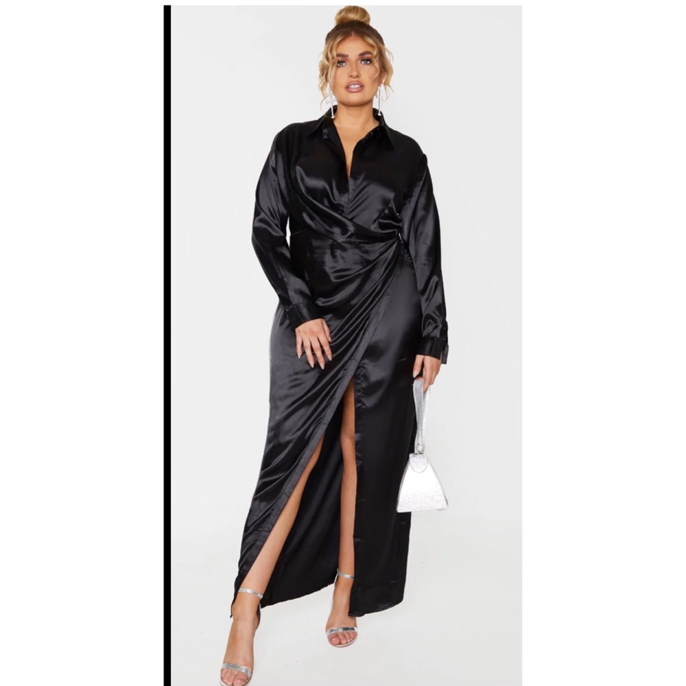 Extreme split maxi dress